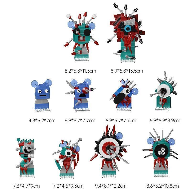 Sprunki Blocks Toys Sprunki Building Blocks Model Children's Educational Oren Wenda Building Block Toys for Kids Birthday Gift popular