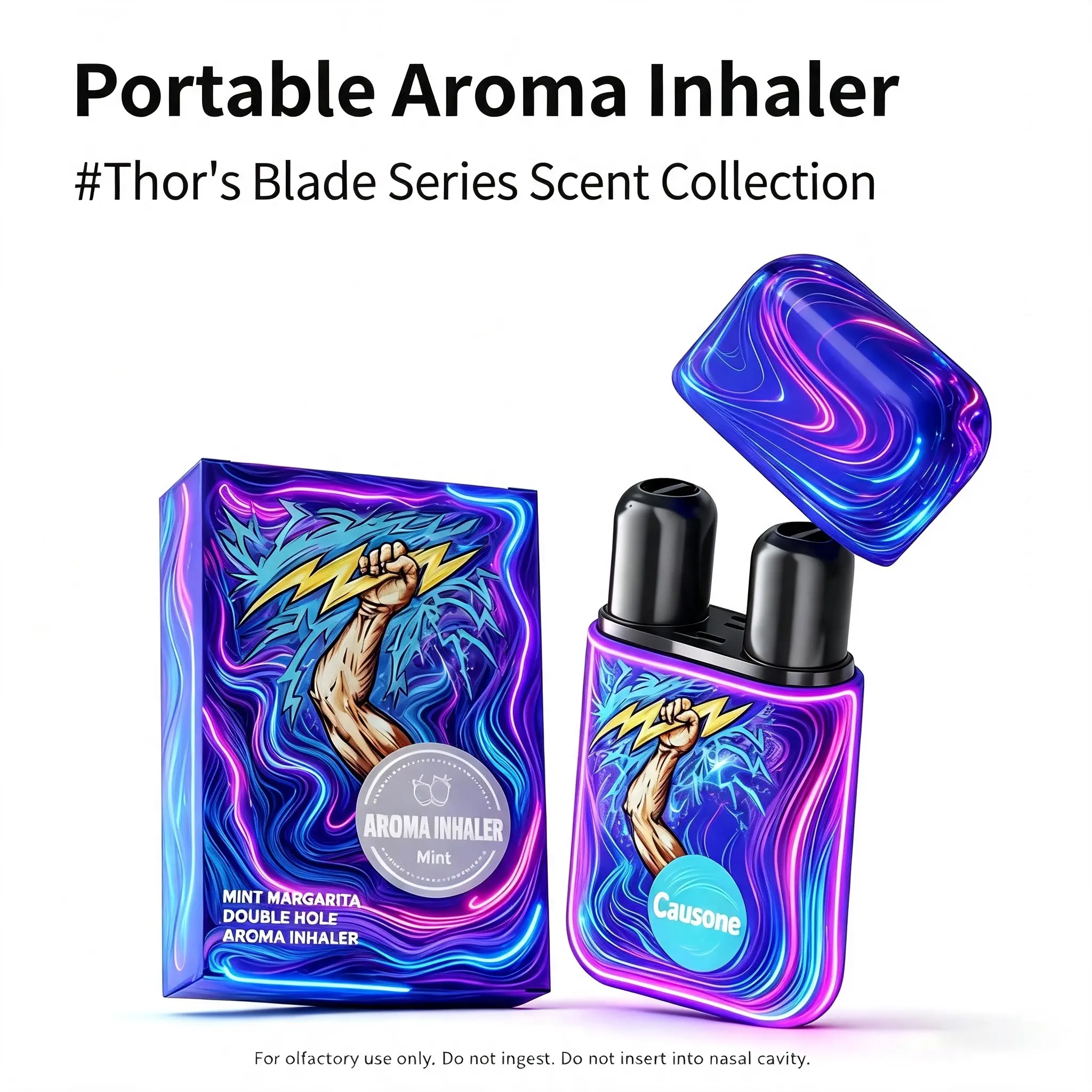 Portable Dual‑Cartridge Aroma Inhaler, Multi‑Variety Scent Collection for Scent Enjoyment