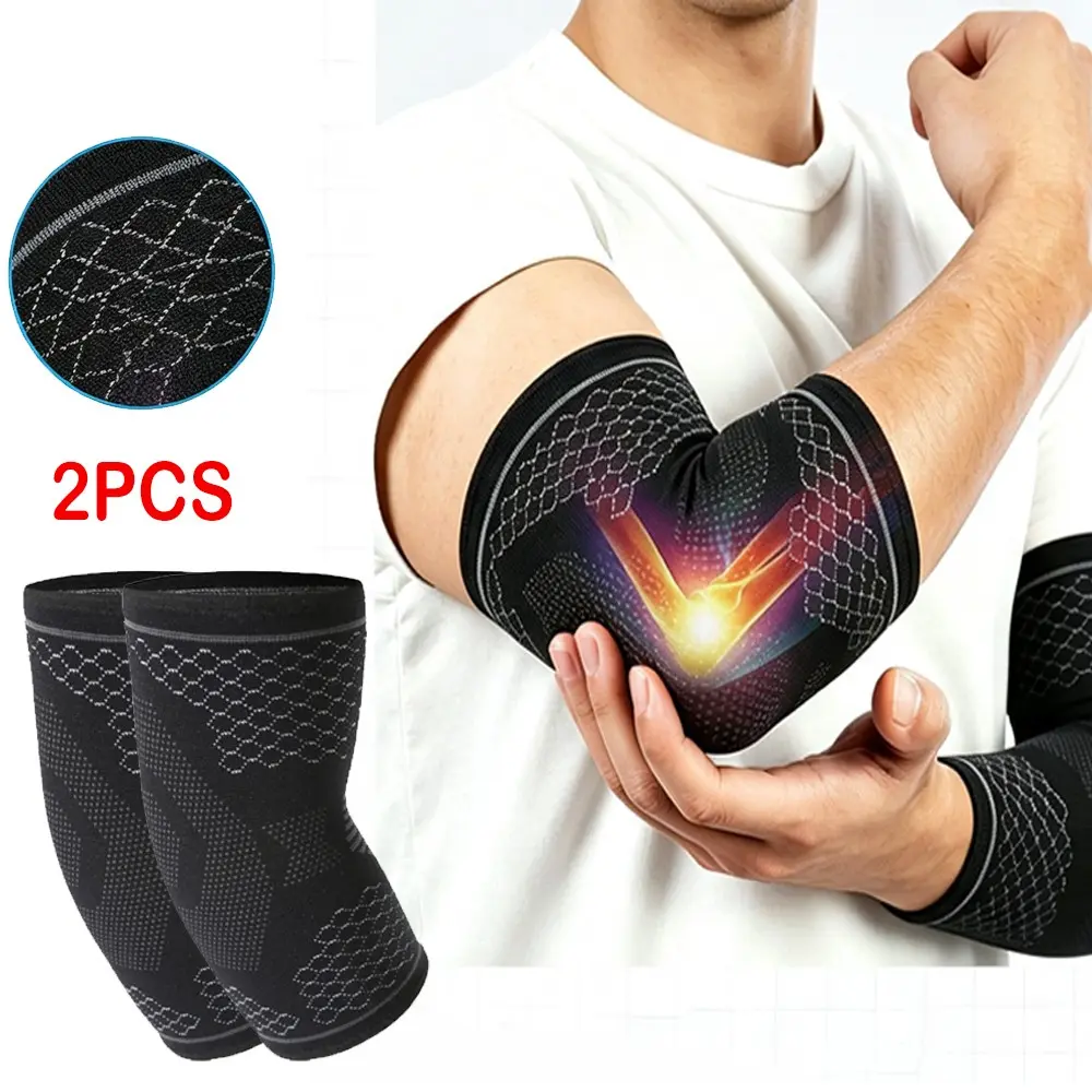 2pcs Tennis Elbow Brace for Tennis Elbow, Golfers Elbow, Arm Compression Sleeves for Women and Men, Support Sleeve for Sports