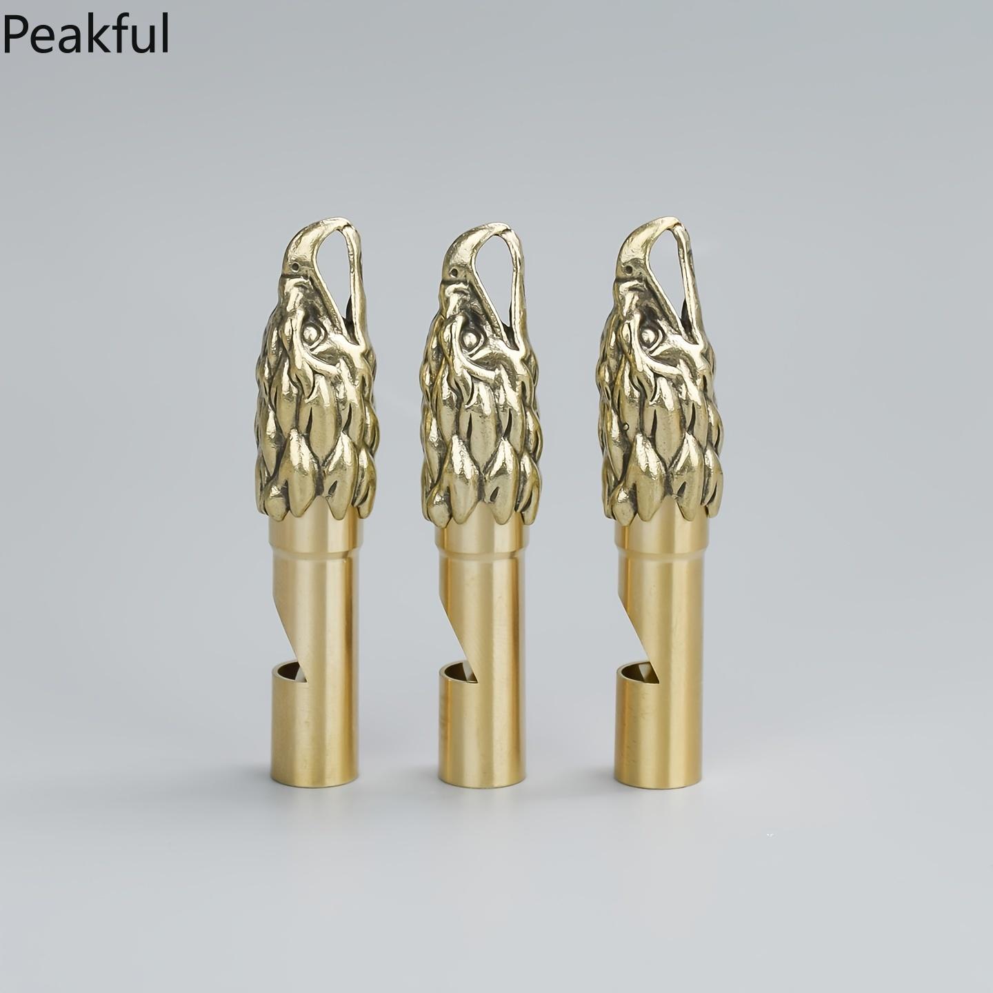 Handcrafted Eagle Head Keychain – Vintage Brass Whistle Pendant, Unique Eagle Design, Perfect for Keys, Bags, or as a Decorative Gift, Stylish Accessory for Outdoors & Adventure Enthusiasts