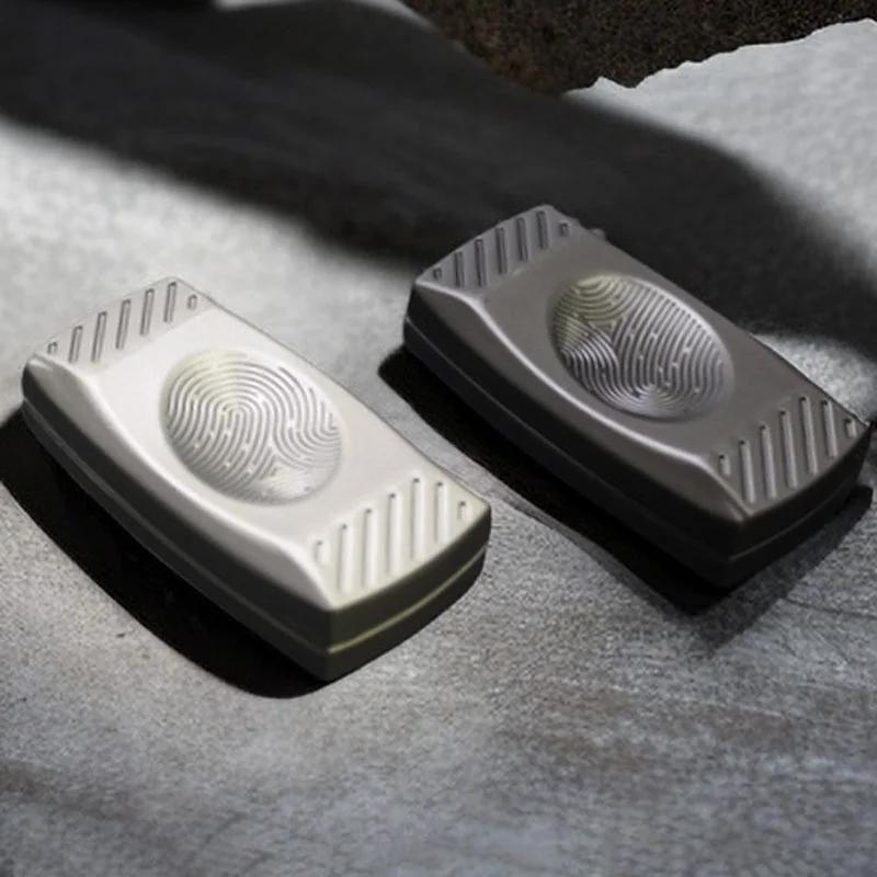 Fingerprint Magnetic Haptic Slider EDC Fidget Slider Metal Fidget Toys ADHD Tool Adult Anxiety Stress Relief Toys finger spinner