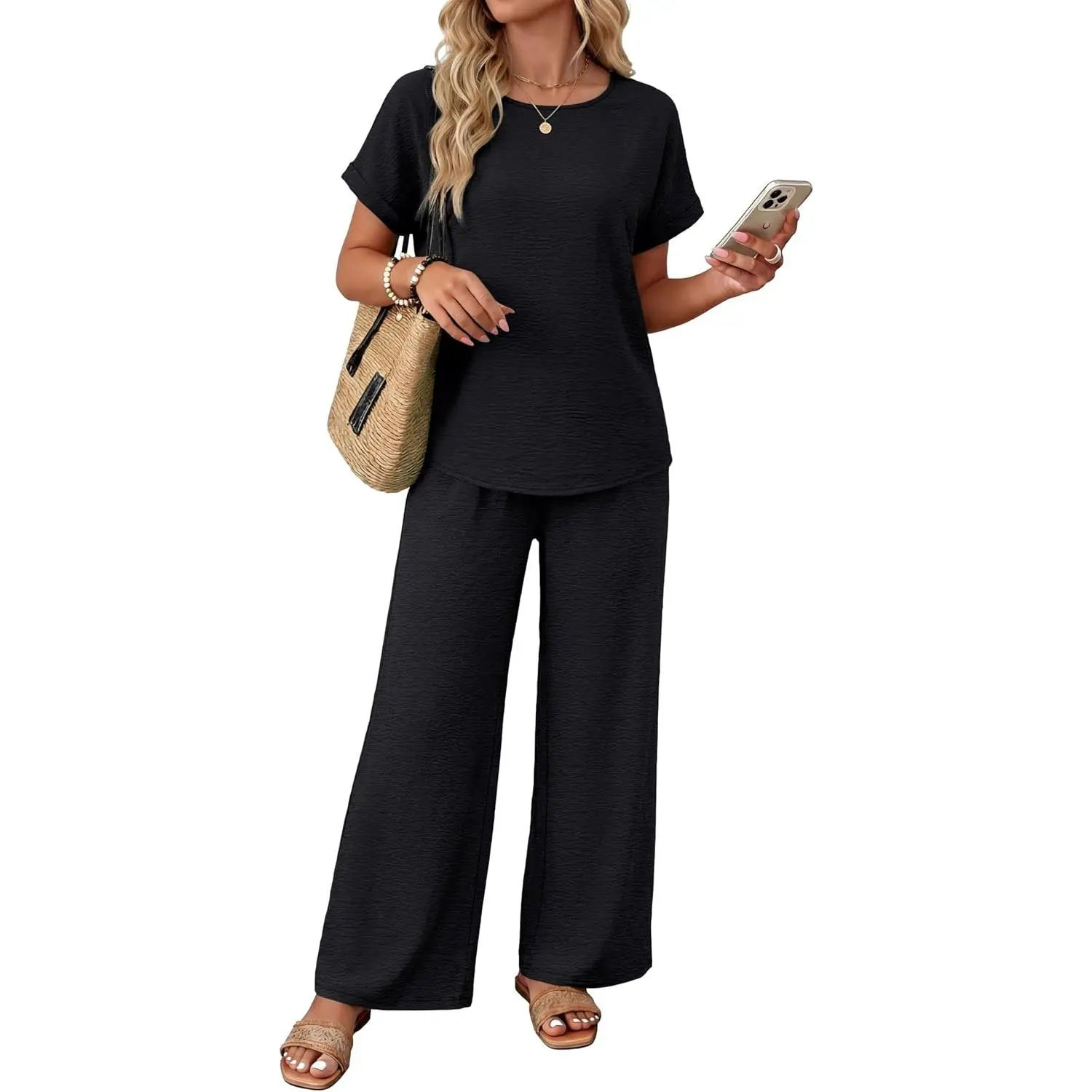 Summer Sets For Women 2 Piece Sets Matching Set Women Clothing Lounge Set Beach Vacation Outfits 2026