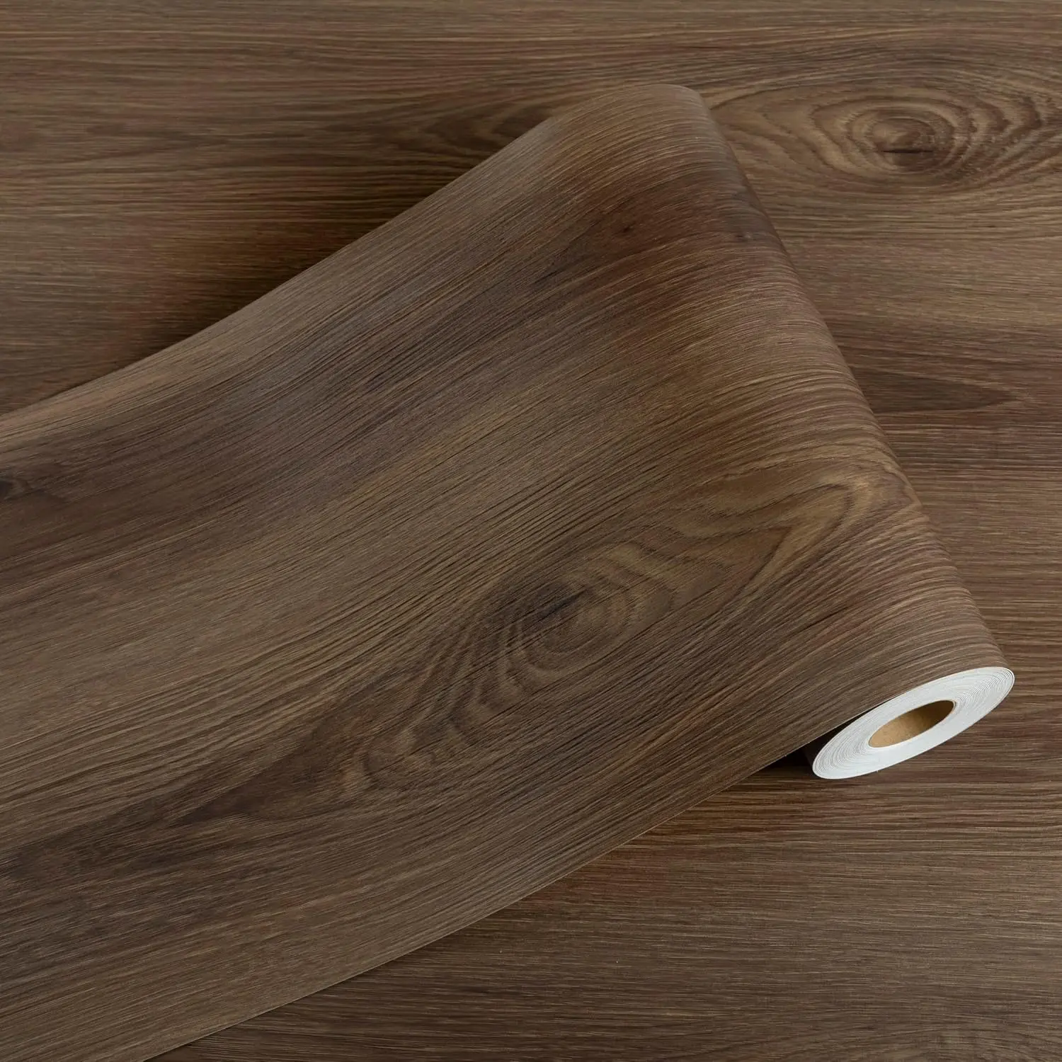 Peel and Stick Floor Tile-Vinyl Flooring Roll 11.8" x 118" | Laminate Flooring Self Adhesive, , Real  Grain , for Kitchen Bathroom Cover 9.69 sq.ft