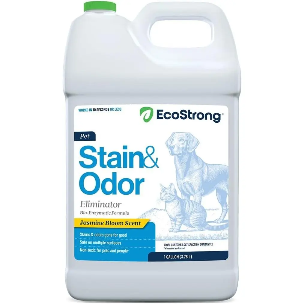 Pet Stain and Odor Remover - Pet Odor Eliminator, Urine Destroyer for Dogs, Pet Urine Enzyme Cleaner | Jasmine Bloom - 128 oz