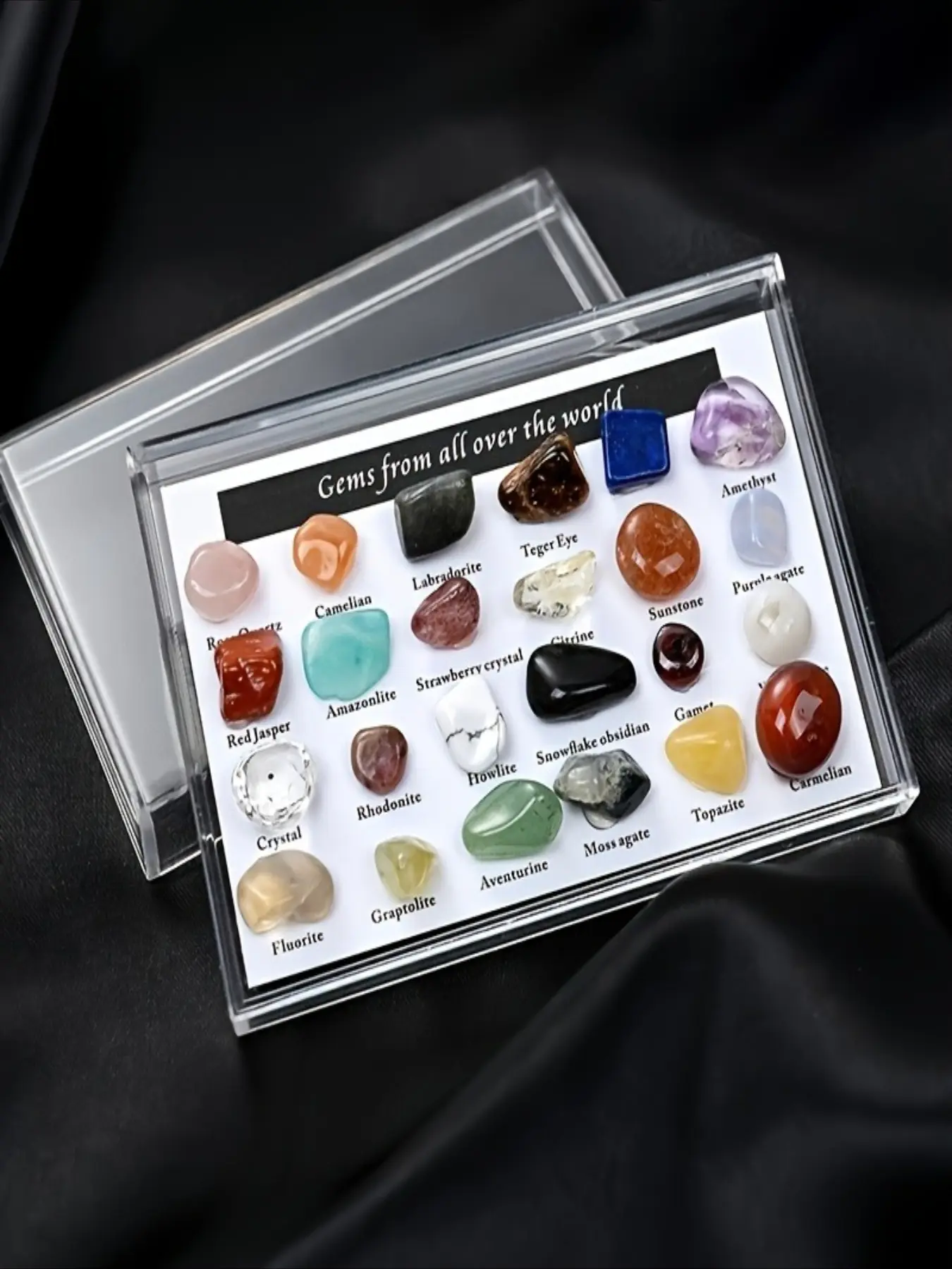 Two-strand linked natural crystal tiger's eye chip bead pendulums, chakra balancing crystal pocket guardians