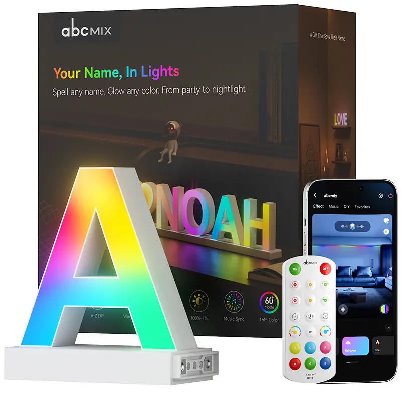 Personalized Name Light, Your Name,In Lights. Music Sync & 16M Colors, From wild party to cozy nightlight. by ABCMIX