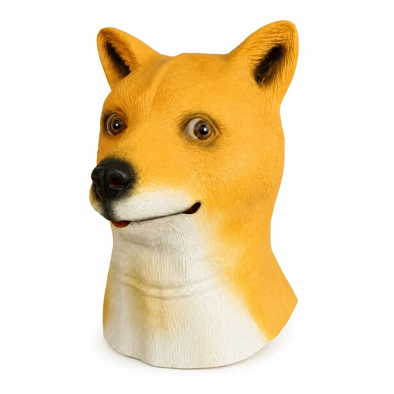 Funny Animal Head Mask for Adults, Full Head Dog Husky Shiba Horse Monkey Halloween Cosplay Party Prank Mask