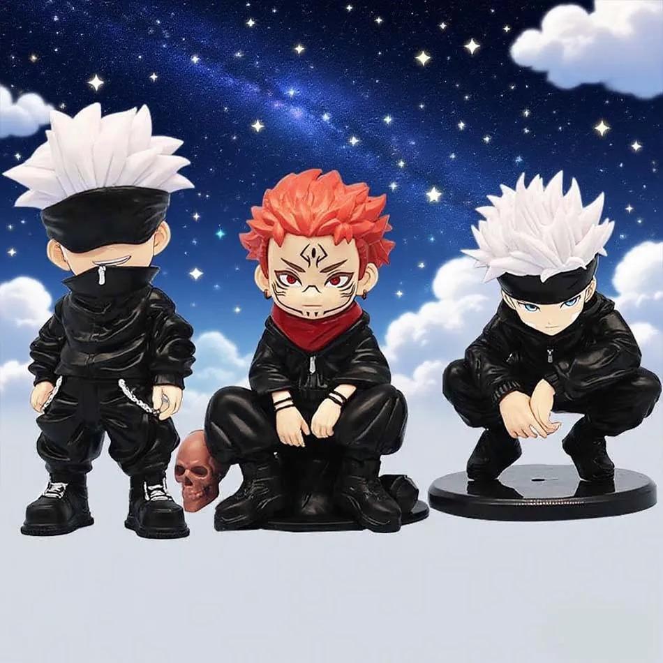 Jujutsu Kaisen Anime Figure 3 Style Satoru Gojo Action Figure Lord of the Curse Sukuna Figurine Collection Model Doll Toys