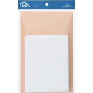 Cardmakers Choice Card & Envelopes, 80Lb, Peach Glow, 4.25"x5.5", 25 count - Blank Cards and Envelopes for DIY, Note Cards with Envelopes