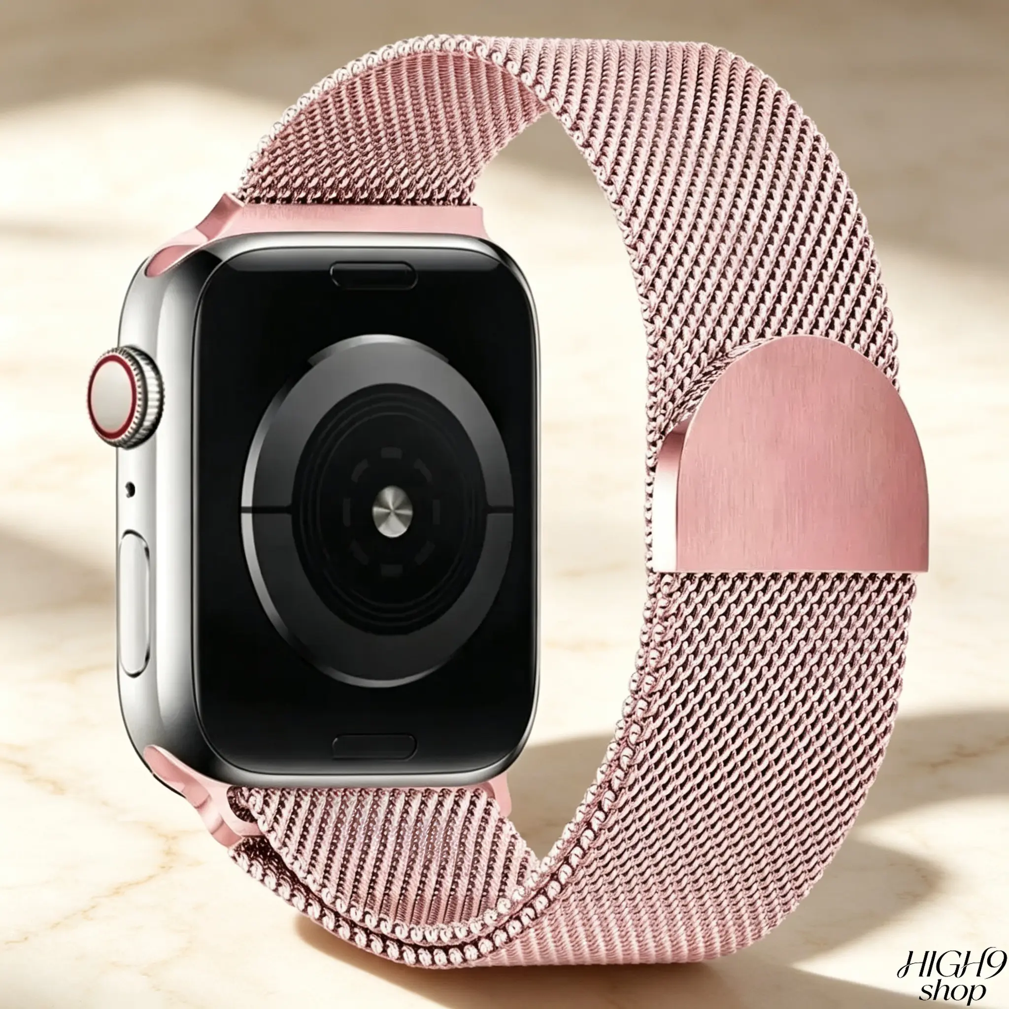Milanese Loop Magnetic Metal Mesh Watch Band Compatible with Apple Watch, Waterproof Stainless Steel Strap For Men Women, Sizes 38/42/44/45/46/49mm Fits Series 1-11 SE2 Ultra1-3, Watch Band Only