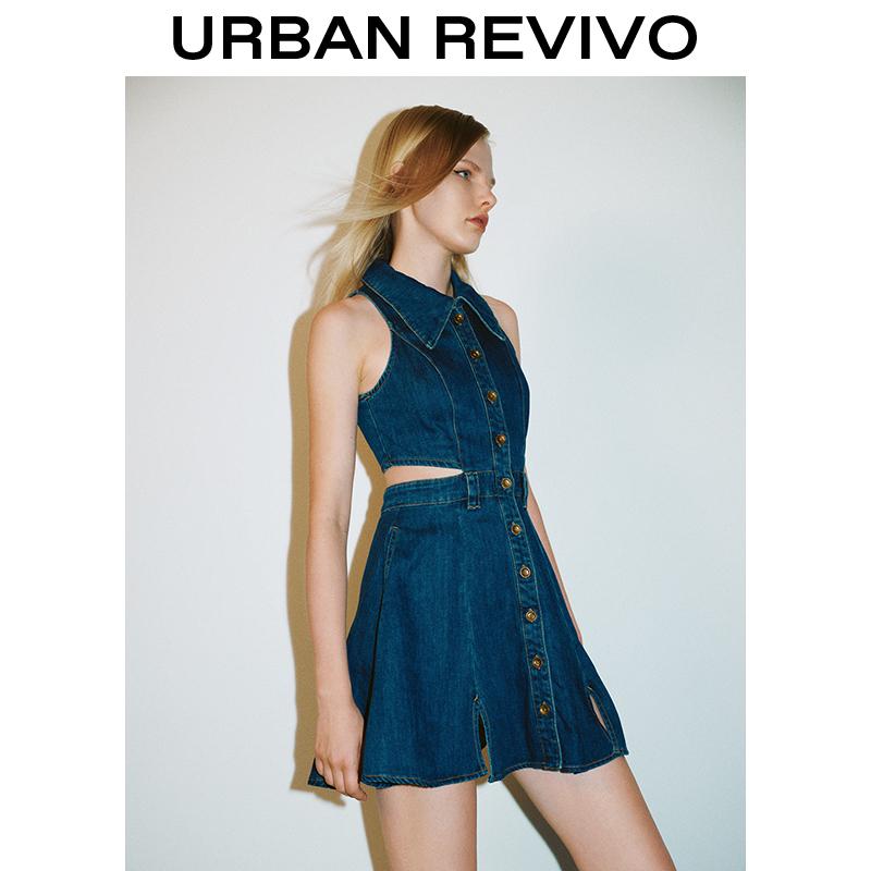 【SIZE UP 1-2】2026 Springfresh Cut-Out Sleeveless Denim Dress, Sundress Casual Outfit, Women Clothing Trendy and Versatile OOTD SpringStatements