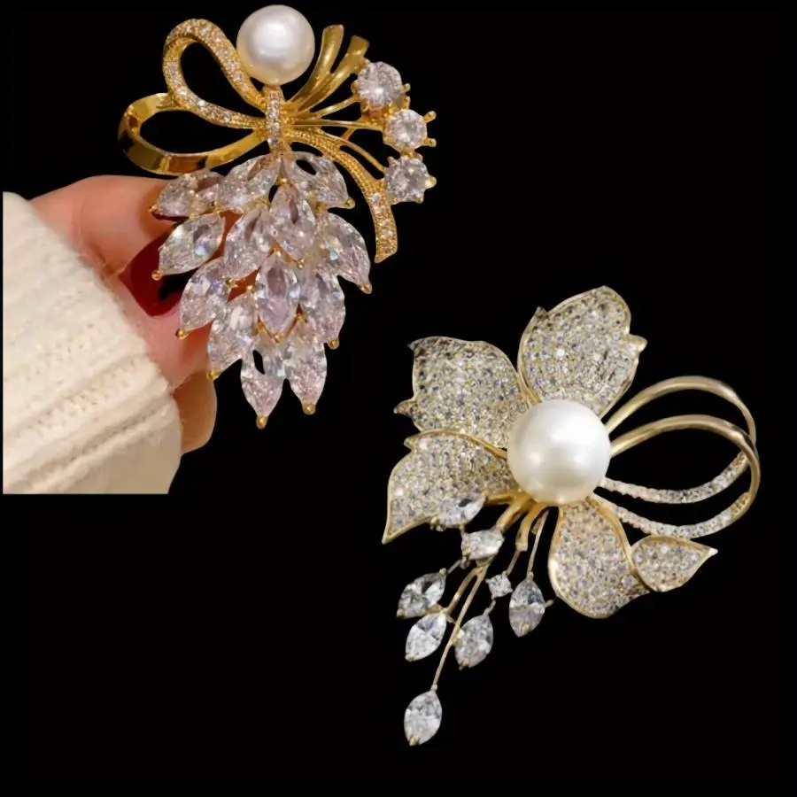 2pcs Elegant Temperament Brooch. Clothing, Shoes & Jewelry > Novelty Items > Novelty Clothing & Products > Novelty Clothing > Women'S Novelty Clothing > Women'S Novelty Additions > Women'S Novelty Buttons & Pins