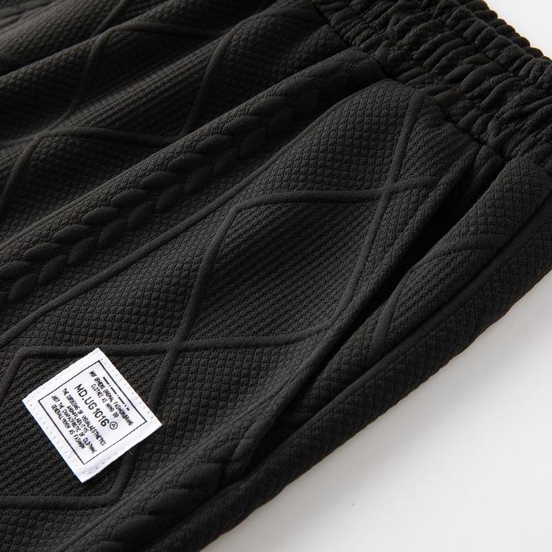 Men's Summer Casual Sports Suit 2-Piece texture Set Jacquard Texture Fabric Breathable Round Neck T-Shirt & Shorts Formal Tropical Man Top Suits Menswear Clothes Crewneck Shortsleeve Suitable for daily leisure running tiktok shop deals gifts for him Men's Summer Casual Sports Suit 2-Piece texture Set Jacquard Texture Fabric Breathable Round Neck T-Shirt & Shorts Formal Tropical Man Top Suits Menswear Clothes Crewneck Shortsleeve Suitable for daily leisure running tiktok shop deals gifts for him