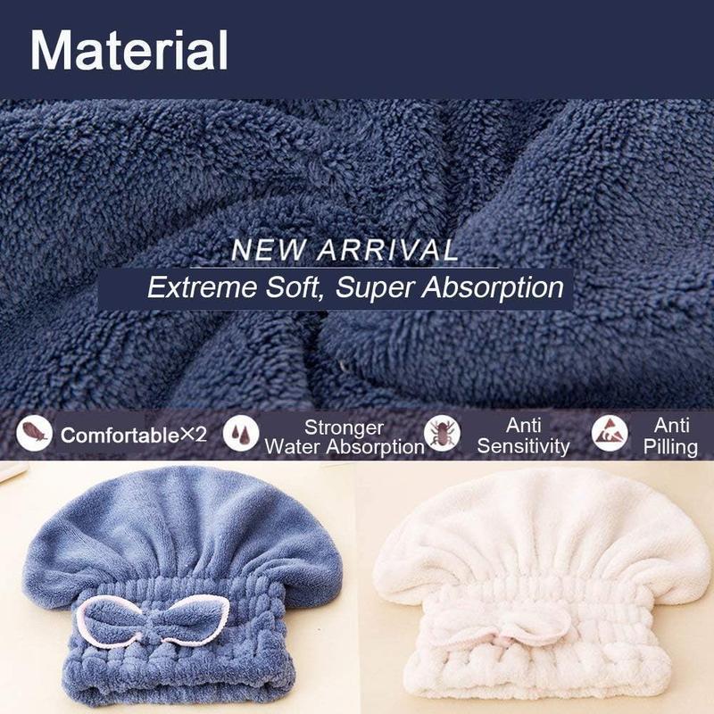 3PC Microfiber Hair Towel Caps, Extrame Soft & Ultra Absorbent, Fast Drying Hair Drying Caps Towel Turban Wrap for Wet Hair Women Light Shiny SpringStatements 3PC Microfiber Hair Towel Caps, Extrame Soft & Ultra Absorbent, Fast Drying Hair Drying Caps Towel Turban Wrap for Wet Hair Women Light Shiny SpringStatements