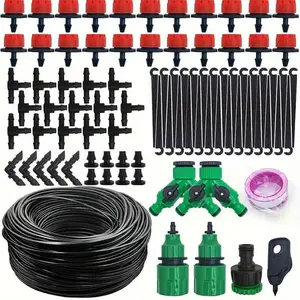 Garden Drip Irrigation Hose Kit, Automatic Watering Drip Kit, Garden Watering System for Adjusting The Amount Of Drip Irrigation Spray, Saving Water and Time, Adjustable Watering System