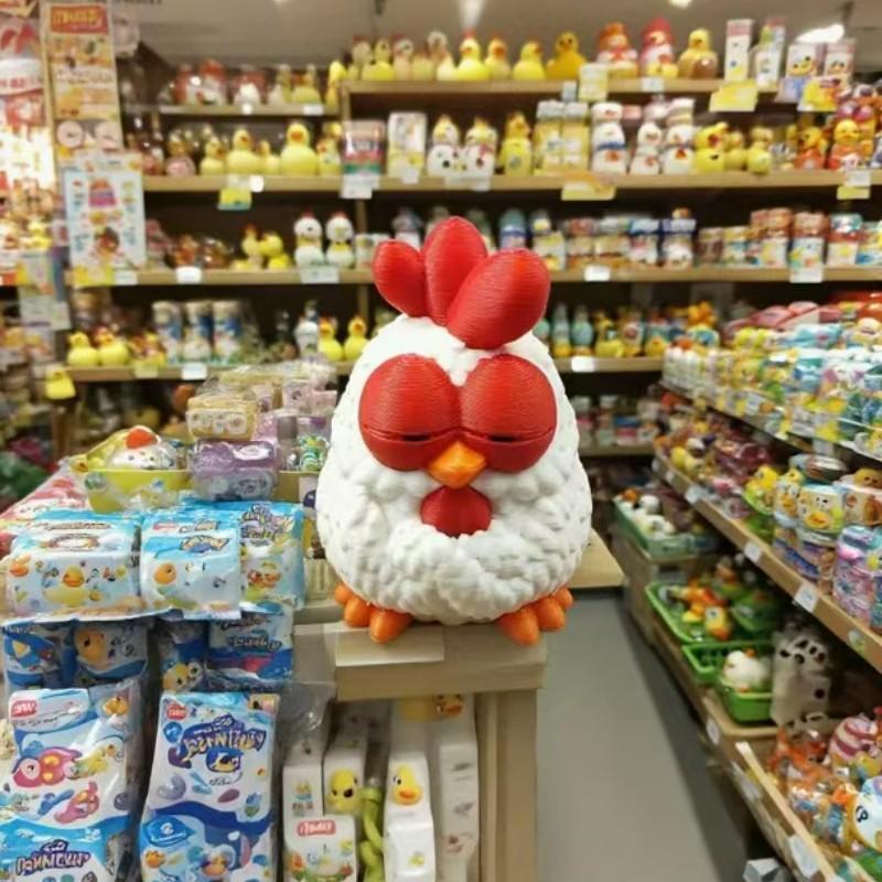 New Mini Chicken Figurine Cute Sleeping Chick Ornament Creative Animal Statue Stylish Desk Accessory For Home And Office Decoration