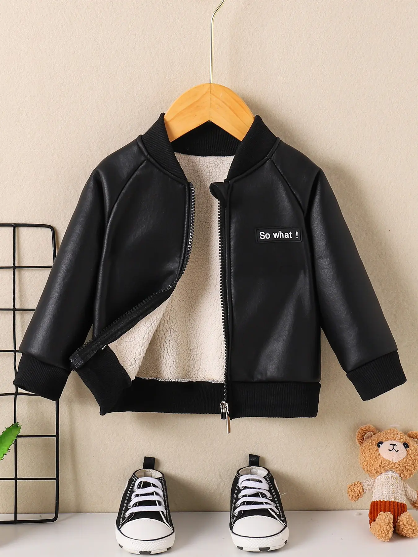 Unisex Baby Cozy Fleece Lined Zipper Jacket, Warm Soft Comfortable Easy Care Kids Casual Zip Up Coat, Perfect for Outdoor Play Daily Activities