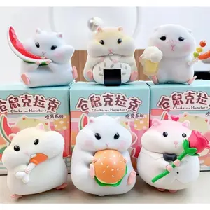 In Stock Clark The Hamster A Cute Foodie Mouse Blind Box Kawaii Mini Figure Perfect Desktop Decoration Birthday Gift For Girls