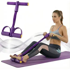 Lightweight Multifunction Pedal Resistance Band Set - Elastic Pull Rope Abdominal Muscle Trainer, Home Gym Equipment for Home Abs Workout, Resistance Band Workout, Calisthenics