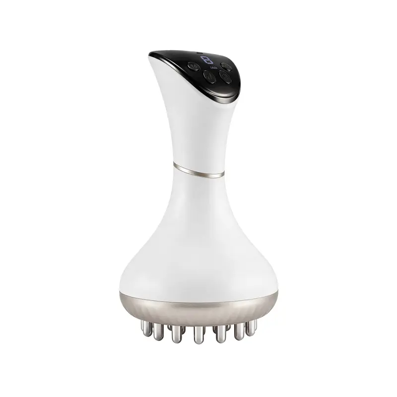 Professional 4-in-1 LED Body Care Machine - Advanced Heated Vibration Handheld Massage Tool, 9 Intensity Levels, for Arms/Back, Smooth Skin, Nodules, Gua Sha Daily Self-Care, Portable Body Sculpting Tool