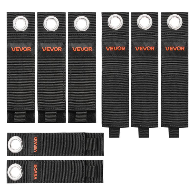 VEVOR Extension Cord Straps, 8-Pack Cable Holder Organizer, Heavy-Duty Extension Cord Hanger for Garage Organization and Storage, 52.9lbs Weight Capacity Storage Strap, Stocking Stuffer for Dad & Mom