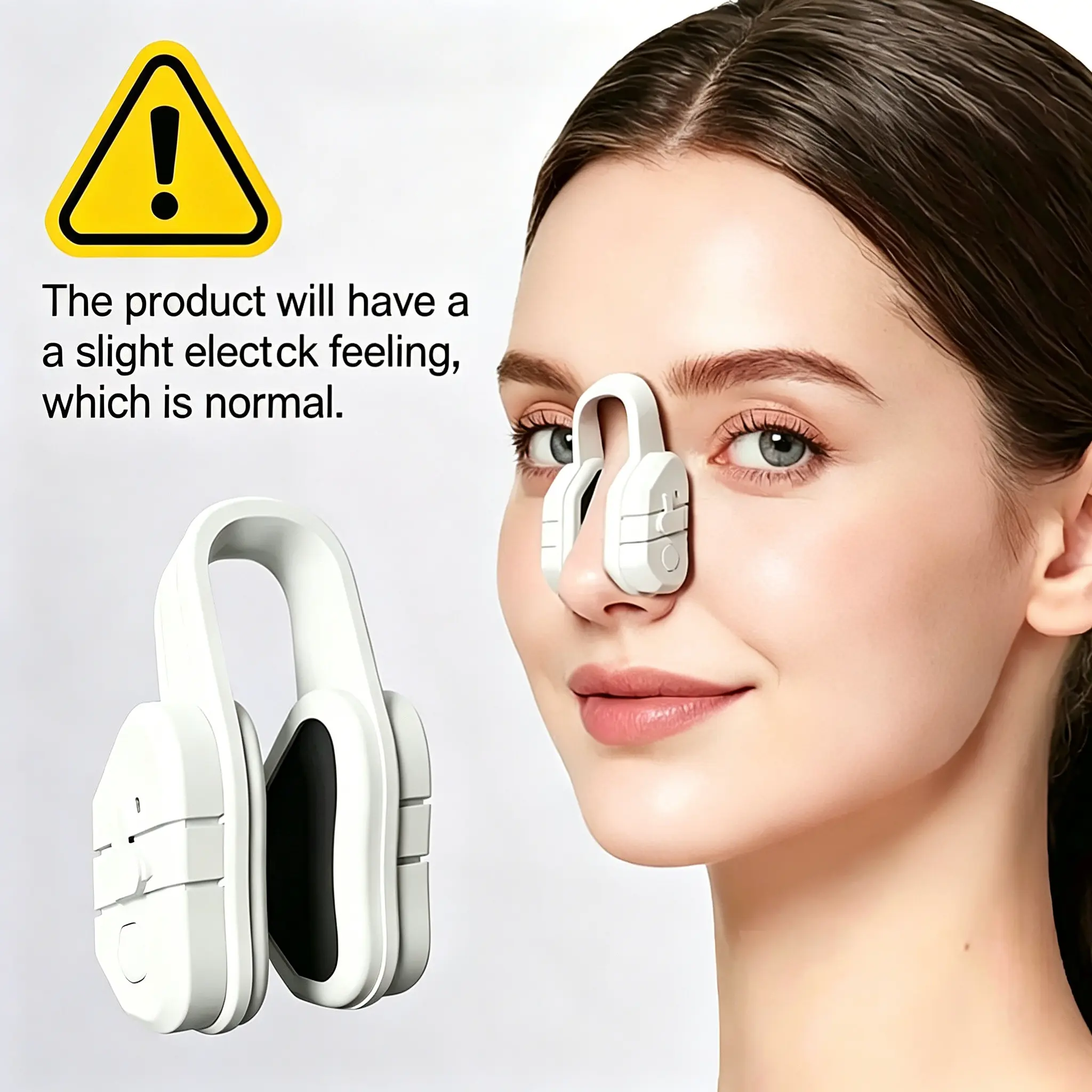 Newly Upgraded EMS Nose Shaper, Sculpting Massager Clip, Silicone Pulse Technology, Lift-Up High Bridge, Beauty Nose Tool