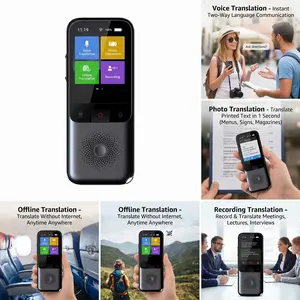 2026 New Language Translation Device, Voice and Text Bidirectional Translation, Online and Offline Modes, Multilingual Support, Ideal for Business and Learning