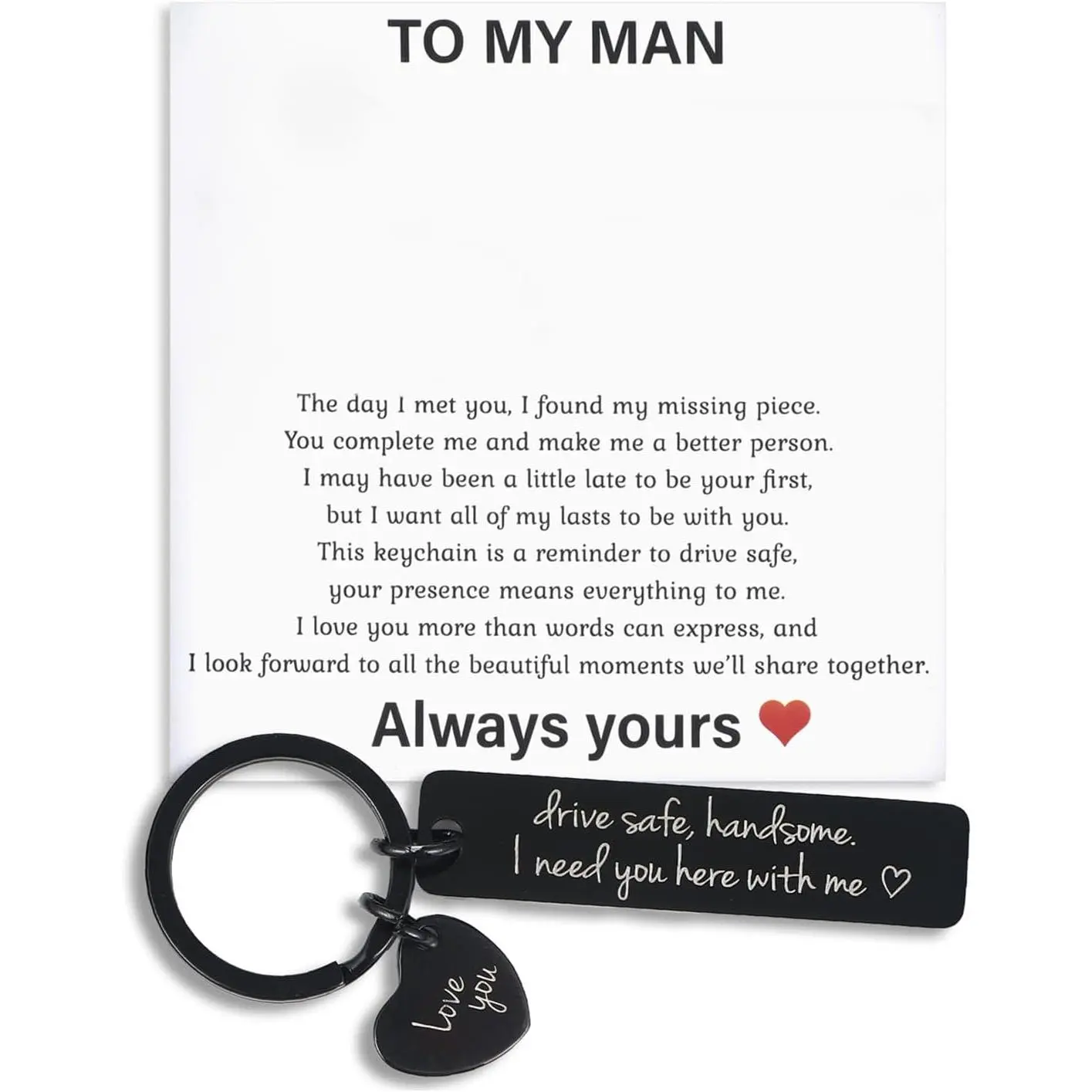 Drive Safe  Gifts for Him Boyfriend Birthday Husband Christmas Valentine's Day  for Boyfriend Fiance Men Romantic Men Bf Romantic I Love You Gifts Presents