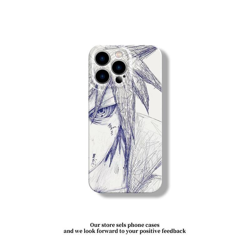 Viral Aesthetic Popular NARUTO Lovers Sasuke Sakura Phone Case for iPhone 11 12 13 14 15 16 17 Pro Max Plus Naruto White Film Cartoon shockproof Cover