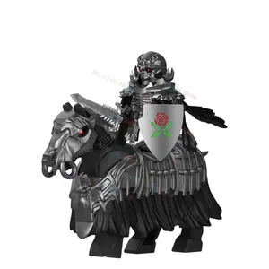 GP105-108 Berserk Building Blocks Guts Mini Action Figure Toys Assemble Puzzle Skeleton Horse Accessories Building Blocks Gifts