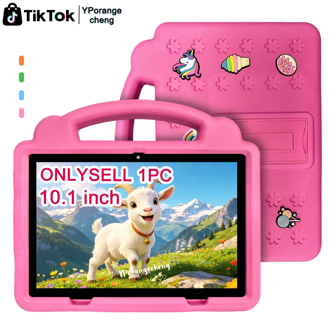 SummerFinds， 10.1 Children's high-efficiency tablet, Android large screen, smooth experience, portable and multifunctional, WIFI， Bluetooth, dual SIM calling, parental control ， toys, watch football/anime/games, educational and learning, NO adapter