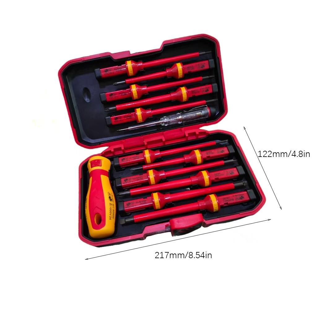 VDE Insulated Screwdriver Set, High Pressure Electrician Screwdriver Set, Multifunctional Screwdriver Set for Home & Office