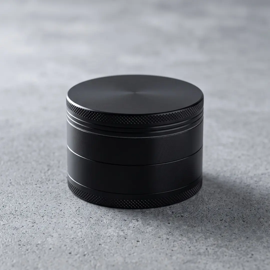 2.95 inch 75mm Black Pattern Spice Grinder Metal Manual Four Layer Salt Grinder Pepper Mortar Spice Zinc Alloy Seasoning Spice Grinder Kitchen Cooking Accessories Kitchen Tool Gift