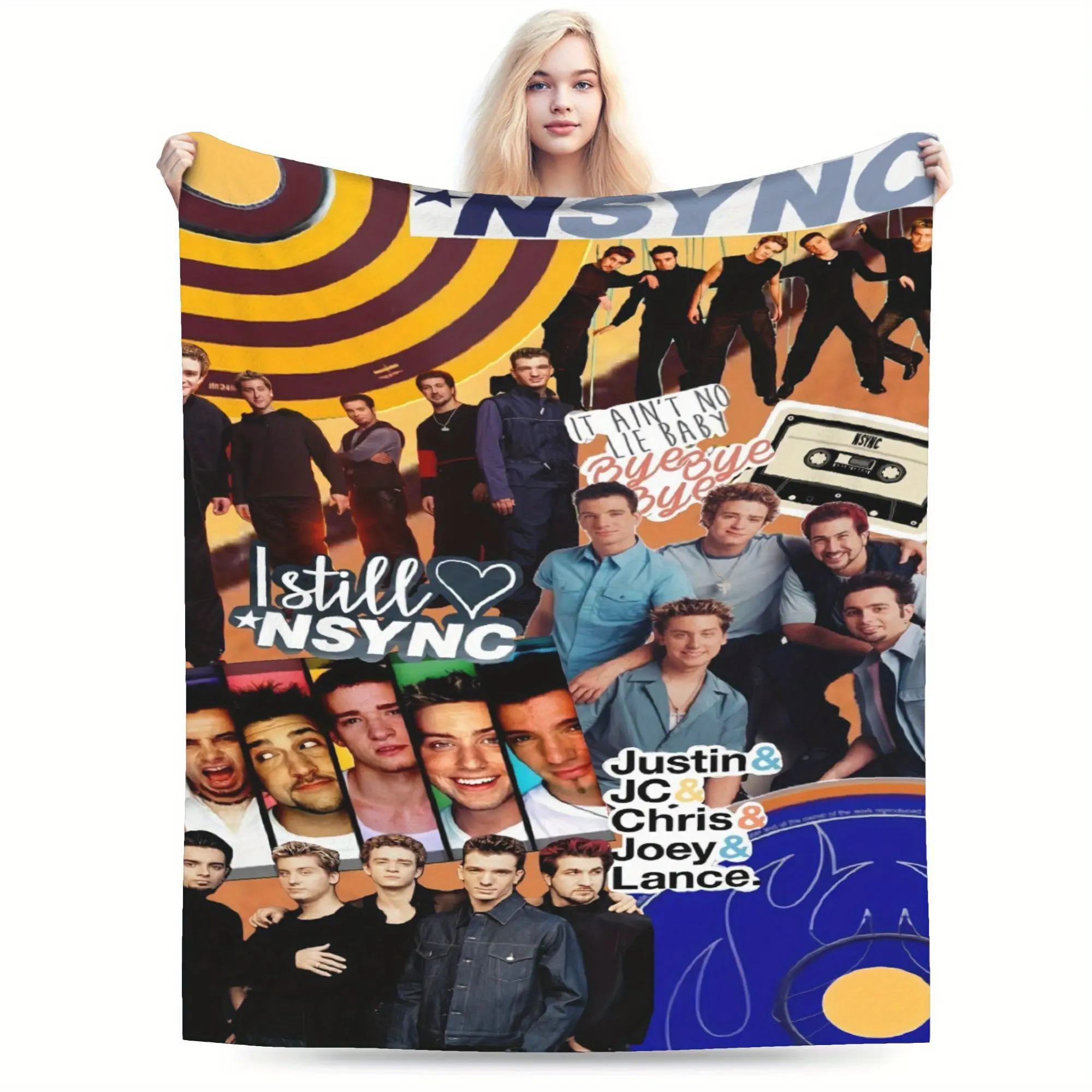 Backstreet design, made with premium flannel fabric, warm and comfortable, designed for students and teenagers, making it the perfect birthday gift. Suitable for sofas, beds, chairs, travel, offices, camping, gift blankets, and home décor, it is comfortab