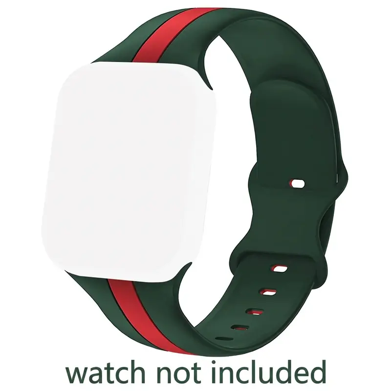 (No Watch Include) Designer Sport Band Compatible with Apple Watch iWatch Bands 38mm 40mm 41mm 42mm 44mm 45mm 49mm Men Women, Soft Silicone Strap Wristbands for Apple Watch Series 12/11/10/9/8/7/6/5/4/3/2/1/SE/Ultra (Band Only) #GLOBAL PICKS