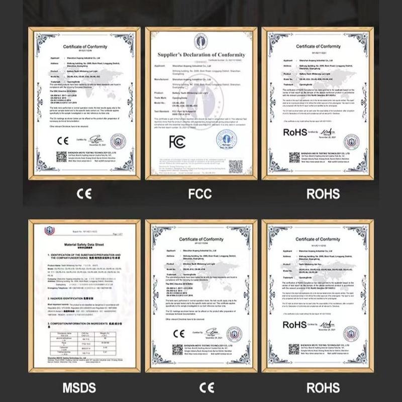 REVYI LED Teeth Whitening Kit with 5x3ml Carbamide Peroxide Gel | Enamel-Safe Whitening Light | Professional Results at Home | Perfect Gift for Parents Him Her Oral Silicone