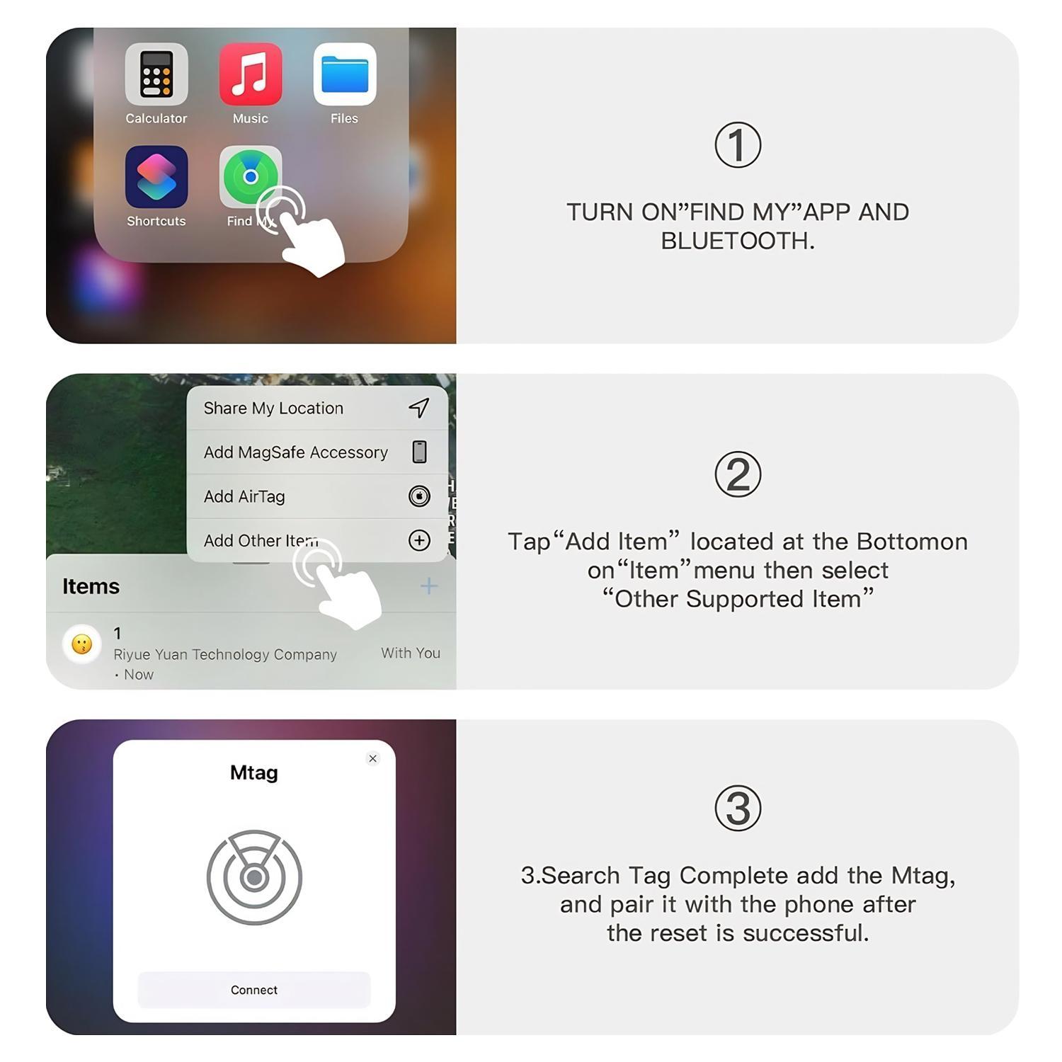 GPS Tracker for Car, Mini Trackers Device with Weatherproof Magnetic Case-Hidden GPS Trackers,Anti-lost Device, Workswith Apple Find My (ios only)