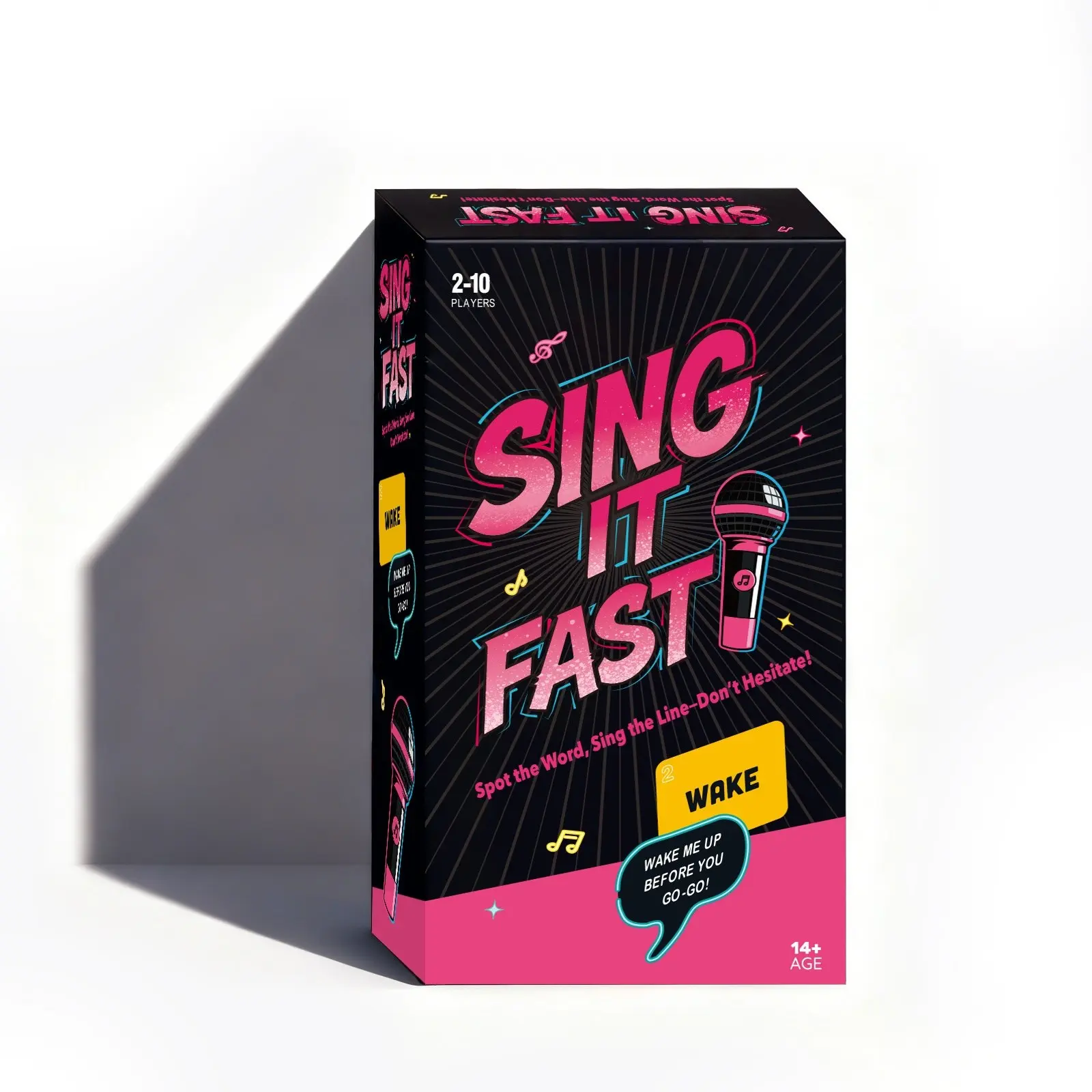 Snatch the Mic Music Party Game, Family Card Game, Party Game Cards, Card Games for Families, Fun Interactive Entertainment, Perfect for Gatherings and Events, Card Game Box