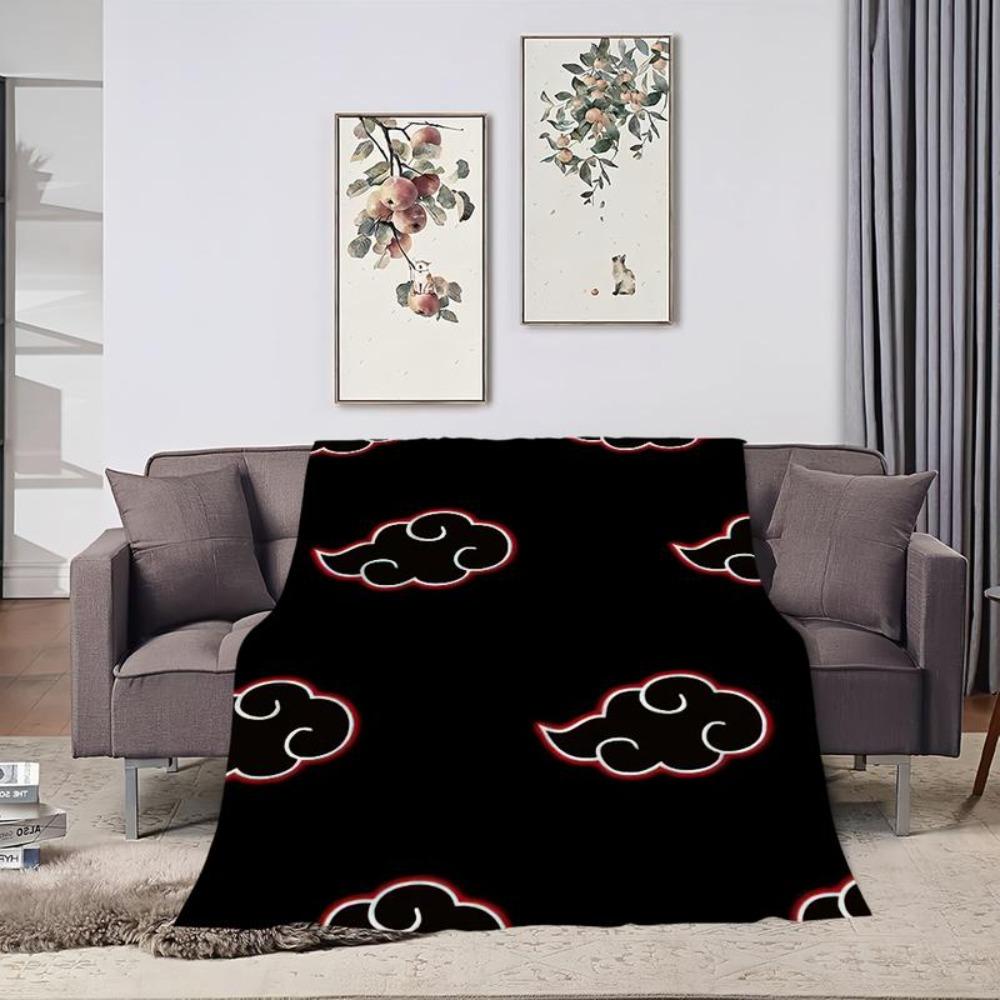 Sasukes N-Narutos Akatsukis Blanket Comfortable Skin Friendly Living Room Bed Bedroom Blanket Suitable for Travel and Gifts