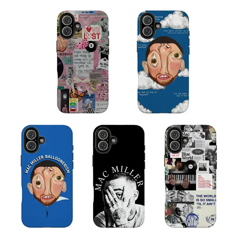 Mac Miller Balloonerism Collage Phone Case,For iPhone 11 12 13 14 15 16 17 pro max for Samsung S26 S25 S24 S23 S22 S21 phone Cases,Gifts For Fans Men Women,phone cases