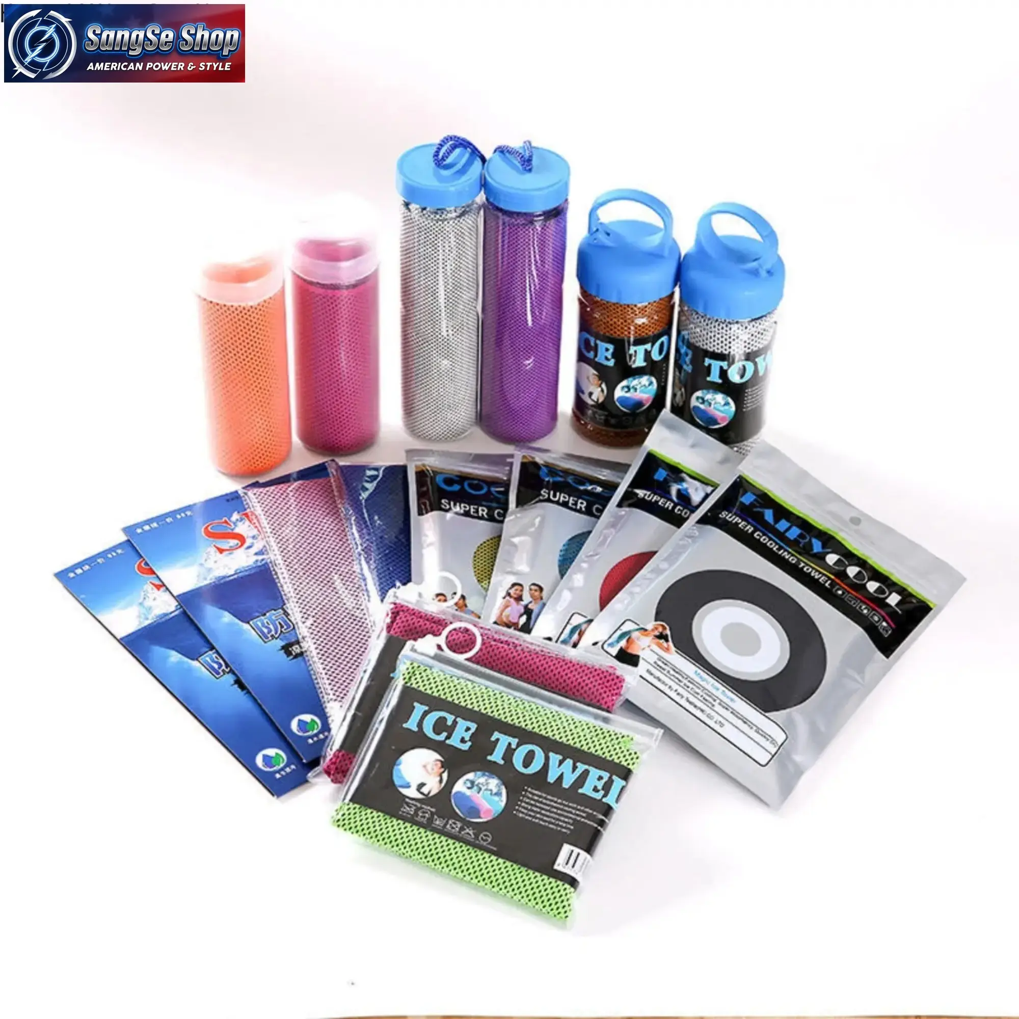 Beat the Heat Cooling Sports Towel, Instant Cooling Ice Towel, Quick Dry Sweat-Wicking Gym Towel, Lightweight Soft Chill Towel for Running, Hiking, Workout, Outdoor Sports and Festivals