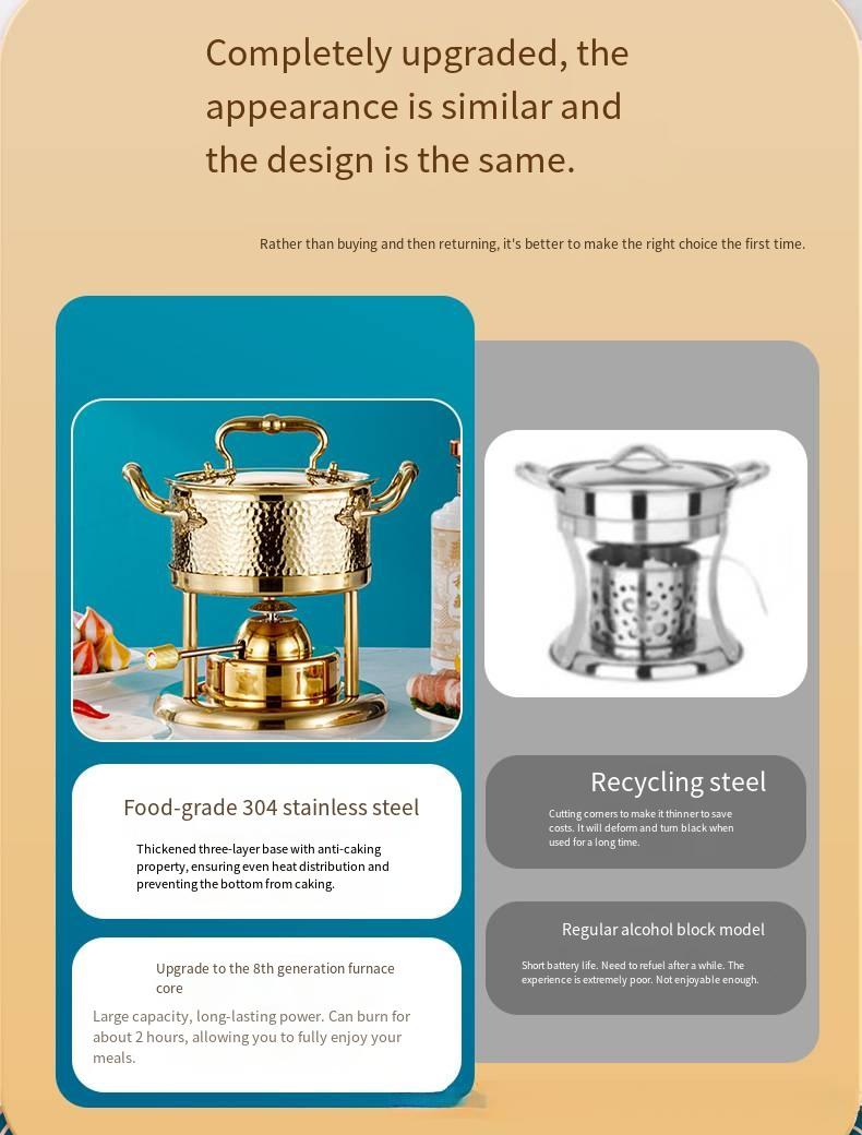 Inflatable Hot Pot, Single-Serving Hot Pot, Ideal for Private Dining at Clubs and Hotels, One Pot per Person, Gas Stove, Household Gas