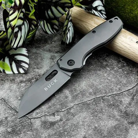 Portable Mini Folding Knife, 5cr13mov Blade, 420 Steel Handle, Outdoor Knives BBQ Camping Multifunctional Daily Carry Pocket Knife