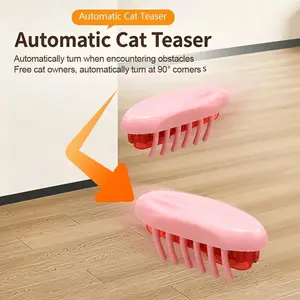3-in-1 Electric Steam Brush for Cats & Dogs - Pet Grooming Tool, Hair Removal Comb, Interactive Crawling Insect Toy, 1 pc, Batteries Included, TPU Material, #01-4.8*2.2cm, #02-6.9*2.2cm