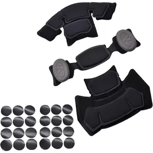 Internal Memory Foam Pads Helmet Lining Tactical Airsoft Helmet Padding kit Replacement Helmet Liner System Protective Cushion Mat Accessories fit Fast MT MICH IBH AF ACH MK M88 Airsoft Helmet