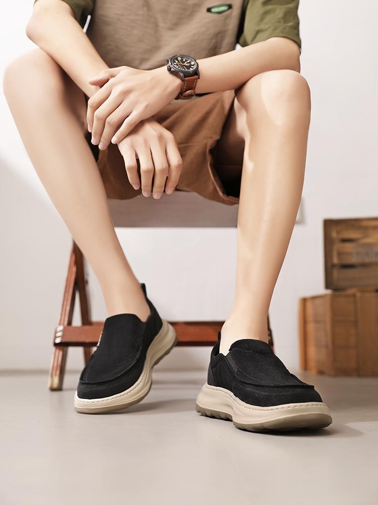 Men's Breathable Canvas Slip-Ons – Ultra Light, No Smell, Soft Sole Summer Shoes  5822