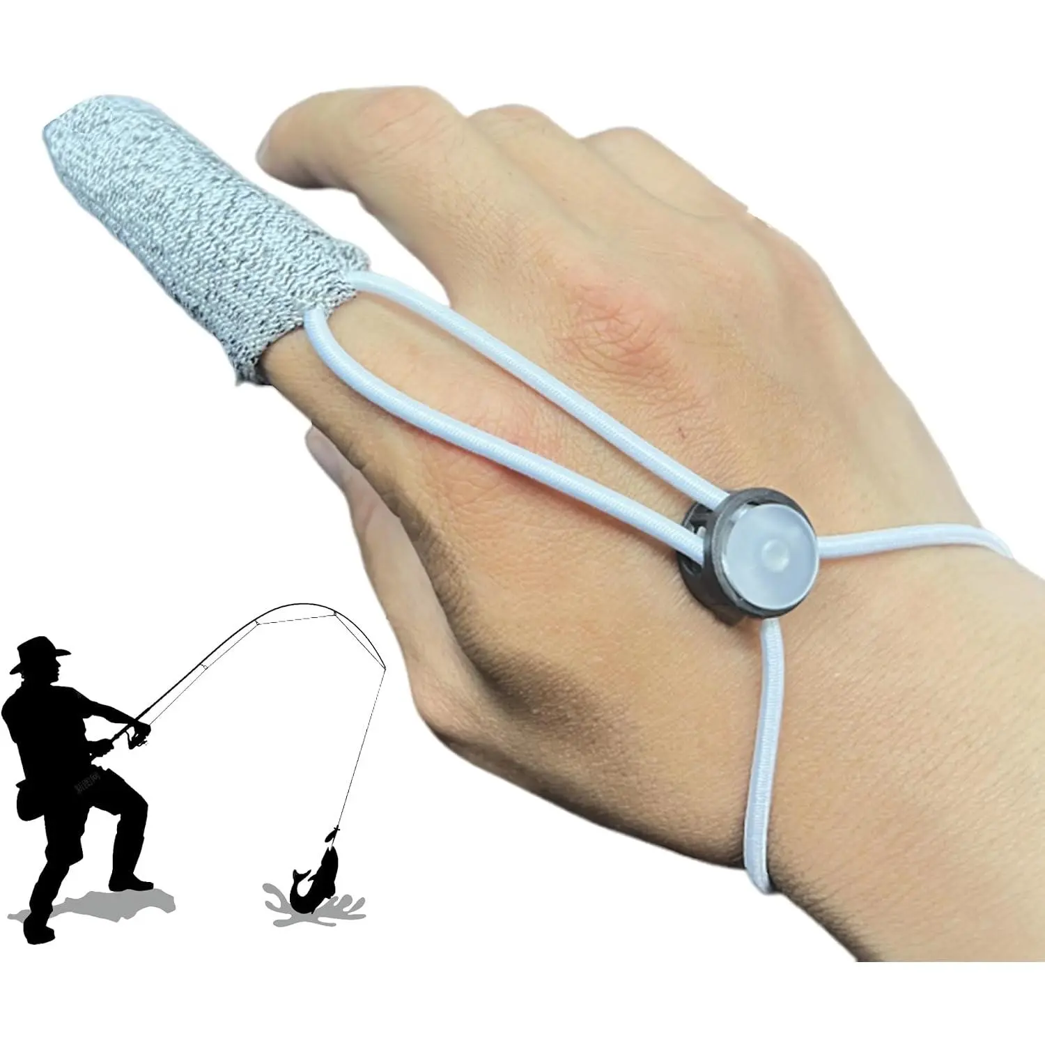 Professional Single-Finger Glove No-Slip No-Scratch Index Finger Glove Stall Shield Fishing Finger Shield for Outdoor Fishing Casting Gloves for surf fishing Gloves Men