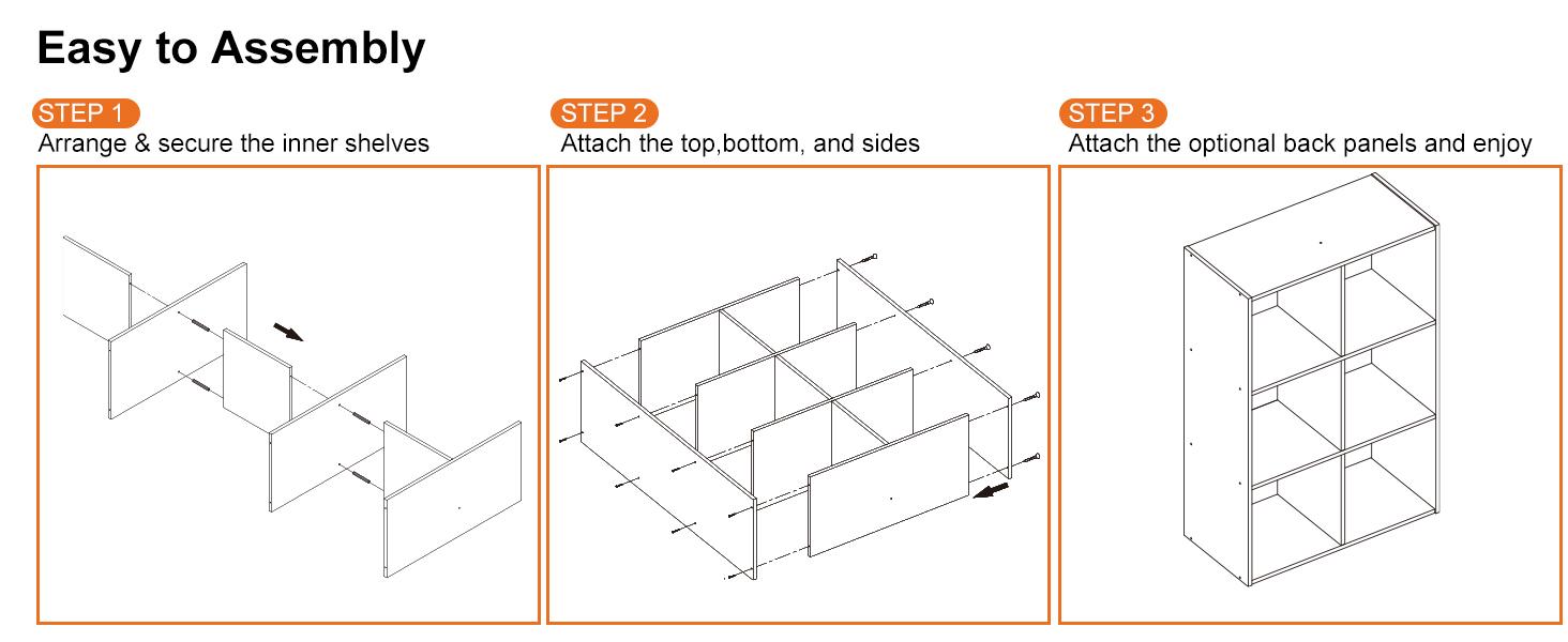 Cube Storage Organizer, Open Cube Bookshelf with Removable Back Panels, Stackable Display Bookcase for Living Room, Bedroom, Entryway Cube Storage Organizer, Open Cube Bookshelf with Removable Back Panels, Stackable Display Bookcase for Living Room, Bedroom, Entryway