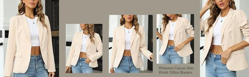 Imily Bela Womens Casual Blazers Long Sleeve Lapel Button Slim Work Office Blazer Jacket Imily Bela Womens Casual Blazers Long Sleeve Lapel Button Slim Work Office Blazer Jacket