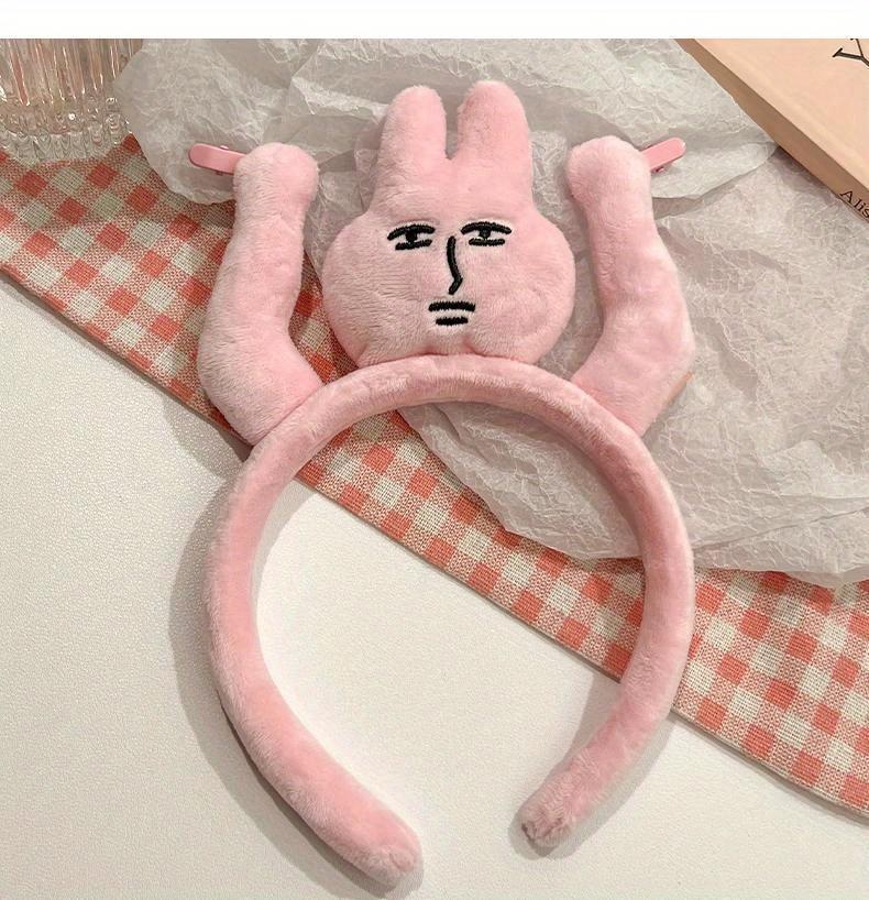 Fun Hand-Raising Design Hair Bun Headband – Joyful Cartoon Headband, Grips Bangs & Hair Strands for Women & Girls